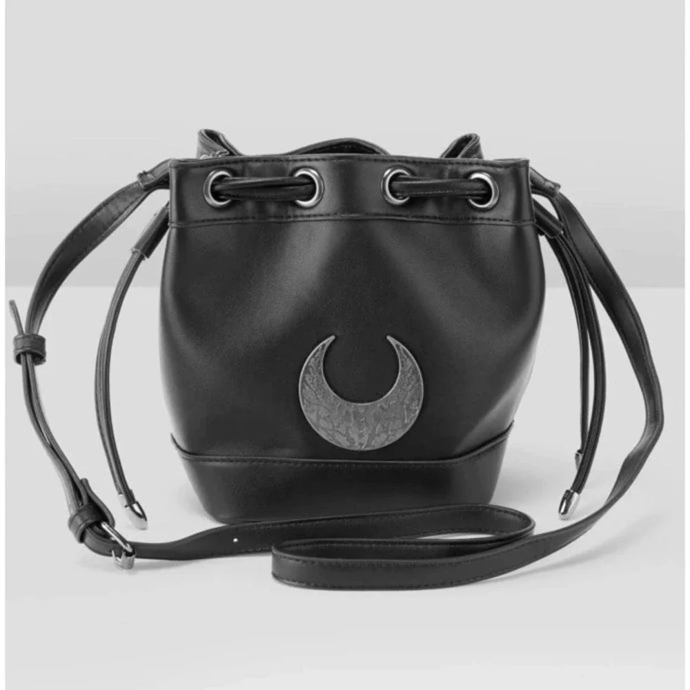 Killstar ozul black satchel style handbag whimsigoth moon witchy